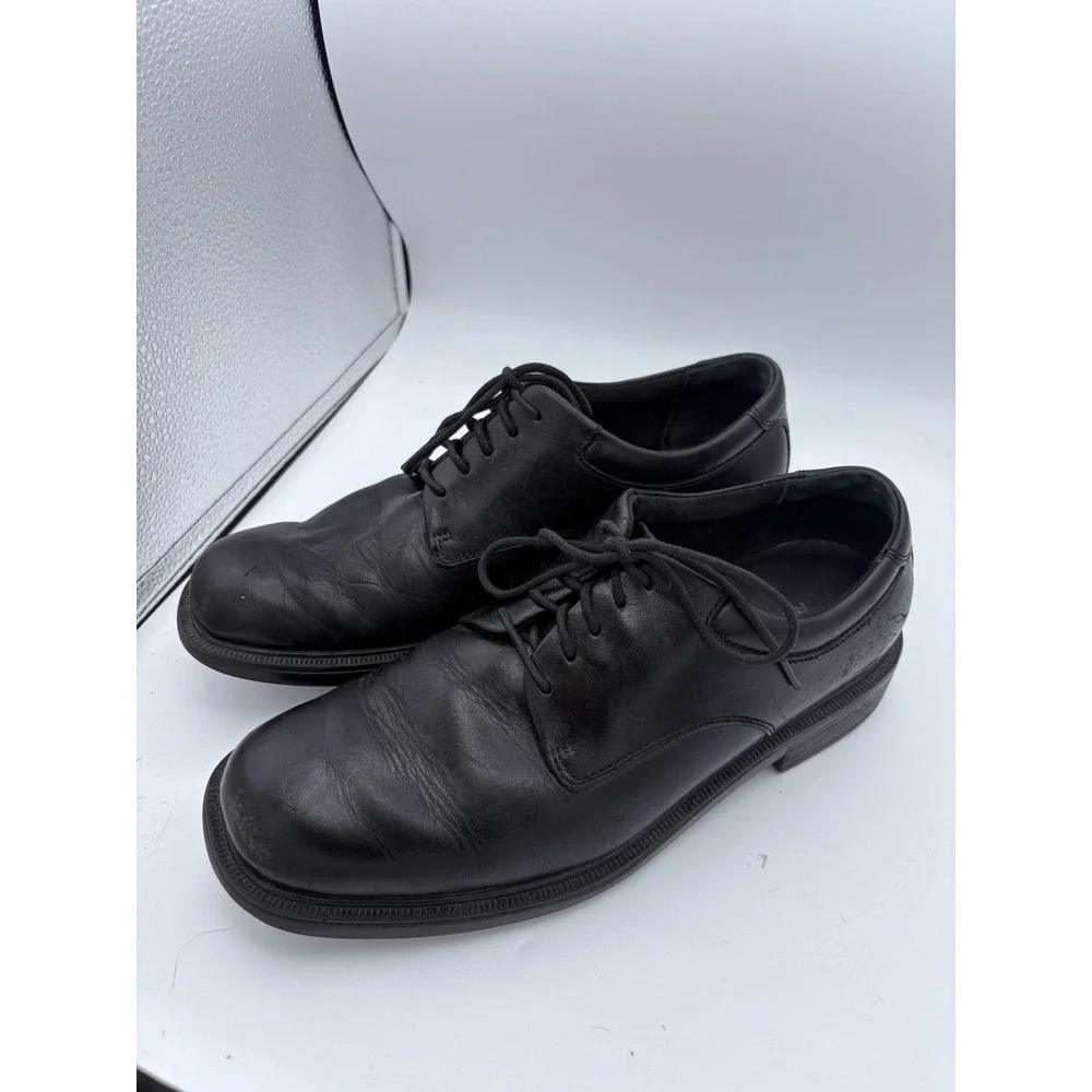Rockport Shoes Mens Size 8 Black Leather Derby Dress Lace‎ Up Comfort Oxfords